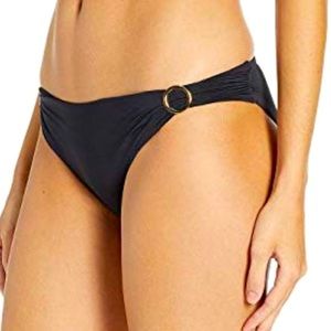 👙 BCBG MAXAZRIA SOLID RING SHIRR HIPSTER BIKINI 👙 Size  4 NWT